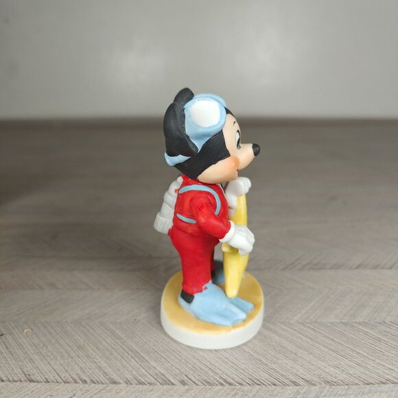Vintage Walt Disney Productions Mickey Mouse Scuba Diver Bisque Figurine - Picture 2 of 6